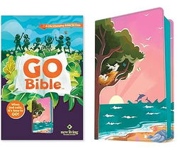 Image of NLT Go Bible for Kids Leatherlike (Beach Sunrise)