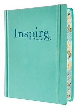 Image of NLT Inspire Bible, Filament Enabled, Aquamarine Hardcover Leatherlike
