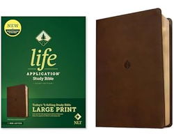 Image of NLT Life Application Study Bible, Third Edition, Large Print, Rustic Brown