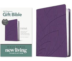 Image of NLT Premium Gift Bible, Purple Petals, Filament Enabled, Red Letter