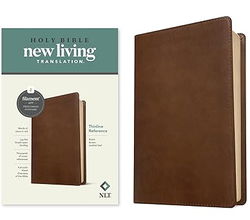 Image of NLT Thinline Reference Bible, Filament Enabled, Red Letter, Brown