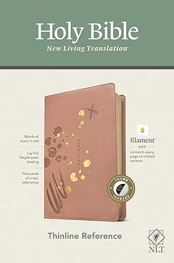 Image of NLT Thinline Reference Bible, Filament Enabled, Pink, Indexed