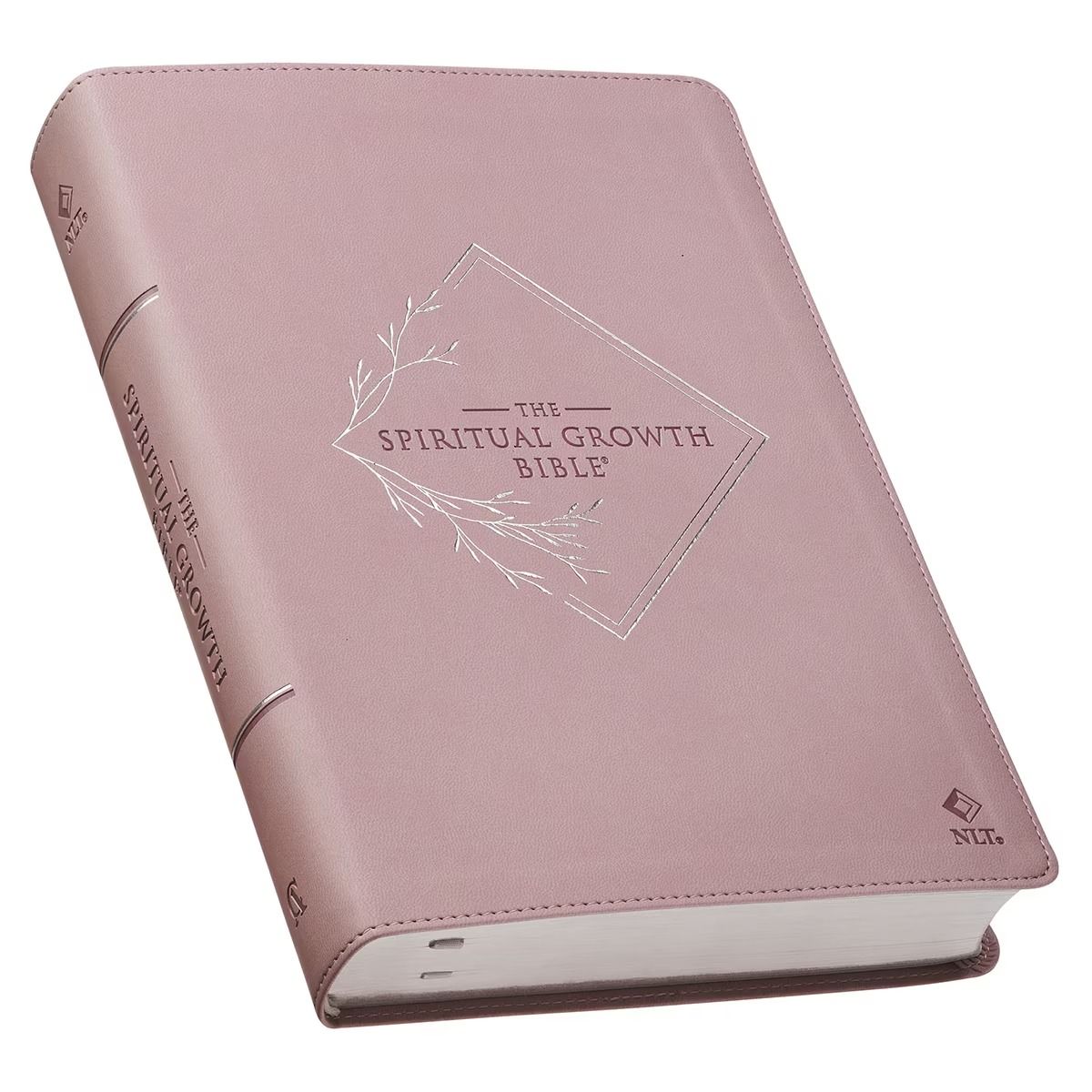 Image of NLT, The Spiritual Growth Bible Faux Leather, Lavender