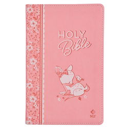 Image of Bible NLT Infant Faux leather, Pink
