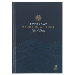Image of Devotional Bible NLT for Men Hardcover, Navy