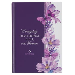 Image of Devotional Bible NLT for Women Hardcover, Purple