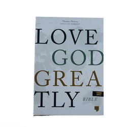 Image of NET Love God Greatly Bible, Brown Indexed