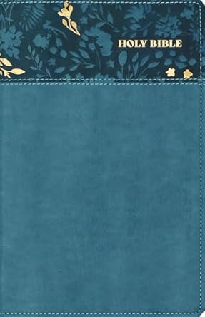 Image of NASB Personal Size Bible, Large Print, Teal Leathersoft, 1995 Text, Red Letter