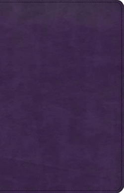 Image of CSB Large Print Personal Size Reference Bible, Purple Leathertouc