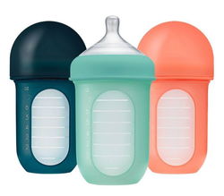 Image of Mint 8 oz. Silicone Pouch Bottle 3 Pack