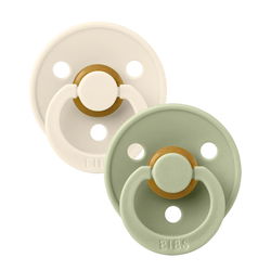 Image of Bibs Pacifier Original 0-6 Months – Ivory/Sage