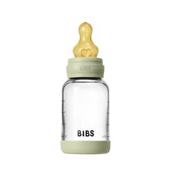 Image of Baby Glass Bottle Set 4oz Latex – Sage