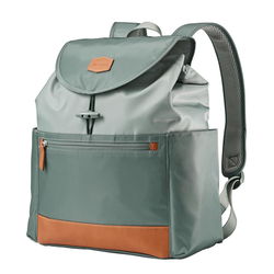 Image of Forest Green Mezona Cinch Top Backpack Diaper Bag