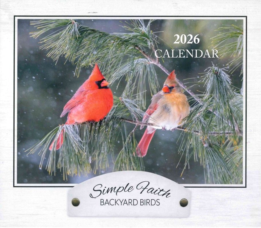 Image of 2026 Simple Faith Backyard Birds Calendar