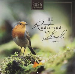 Image of 2026 Calendar Lg Restore my Soul