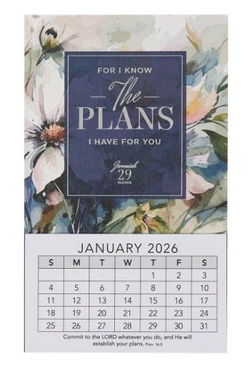 Image of 2026 Mini Magnetic Calendar The Plans