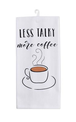 Image of Tea Towel – Less Talky More Coffee