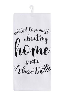 Image of Tea Towel – What I Love About Home