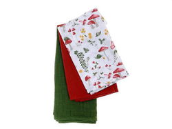 Image of 3 pc Kitchen Towel Set -Mushroom