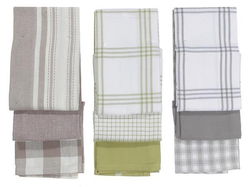 Image of 3 pc Cotton Kitchen Towel Set- Assorted