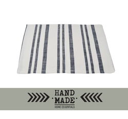 Image of Set of 2 Placemats Gray Stripes