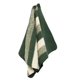 Image of Set of 2 Cloth Dark Green/Cream