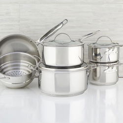 Image of Meyer Nouvelle Stainless Steel 10-Piece Set, Made in Canada