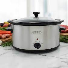Image of Slow Cooker 6 qt Nesco Metallic Stainless Steel
