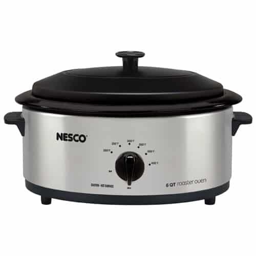 Image of Roaster Oven Nesco 6 qt Oval Stainless Steel Shell