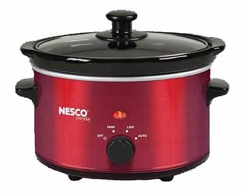 Image of Slow Cooker 1.5qt Analog Red Metallic