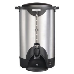Image of Coffee Urn 100 Cup Stainless Steel Hamilton Beach Commercial