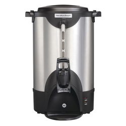 Image of Coffee Urn 40 Cup Stainless Steel Hamilton Beach Commercial