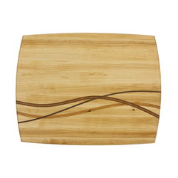 Image of Wave String Inlay Cutting Board – Hard Maple