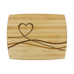 Image of Heart Inlay Cutting Board – Maple