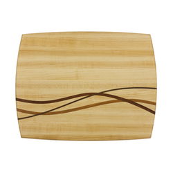 Image of Wave String Inlay Cutting Board – Maple