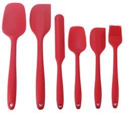 Image of Valore 6 pcs Silicone Spatula Set