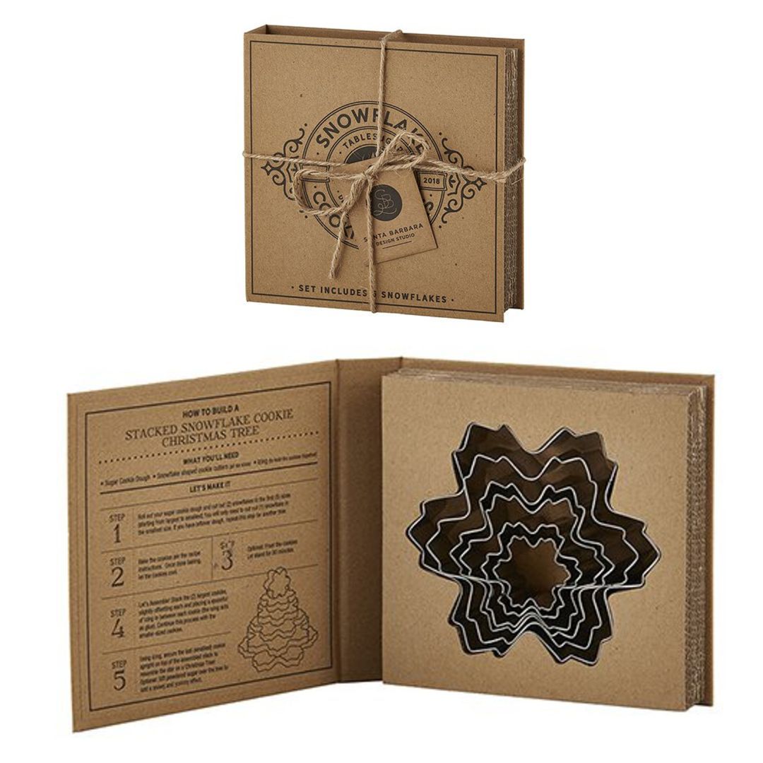 Image of Snowflake Cookie Cutter Set Book Box