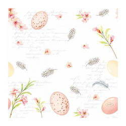 Image of Napkins Easter Eggs and Feathers