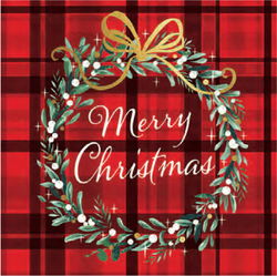 Image of Napkin Luncheon – Christmas Plaid