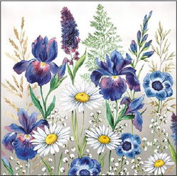 Image of Luncheon Napkin – Mixed Meadow Flowers