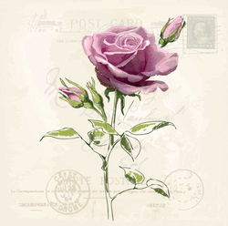 Image of Luncheon Napkin – Vintage Rose