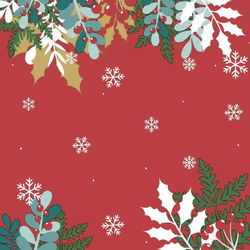 Image of Napkins Luncheon Merry Holly