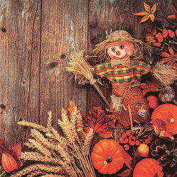 Image of ScareCrow Luncheon Napkin