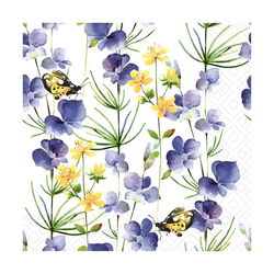 Image of Blue Blossoms – Luncheon Napkin