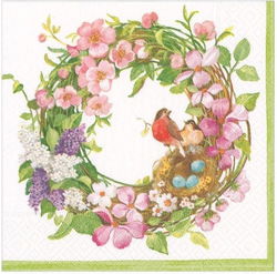 Image of Napkins Luncheon Spring Wreath