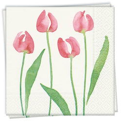 Image of Luncheon Napkins Tulip Basket