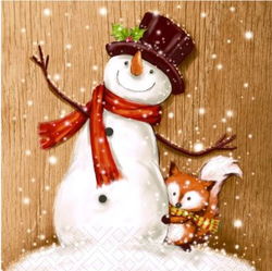 Image of Luncheon Napkins – Cheery Snowman