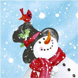 Image of Luncheon Napkins – Happy Snowman