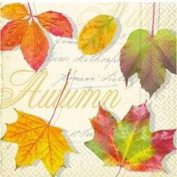 Image of Luncheon Napkins – Colours of Autumn