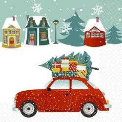 Image of Napkin – Xmas Car